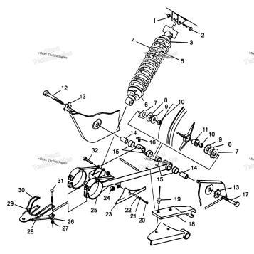 SWING ARM/SHOCK MOUNTING SPORTSMAN 4X4