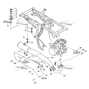 EXHAUST SYSTEM 4X4 350L