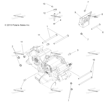 DRIVE TRAIN, MAIN GEARCASE MOUNTING