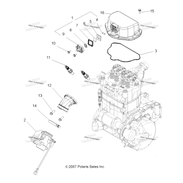ENGINE, THROTTLE BODY MOUNTING