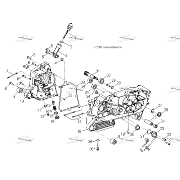ENGINE, CRANKCASE