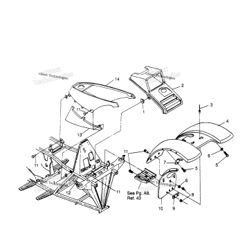 FRONT CAB ASSEMBLY SPORTSMAN 4X4