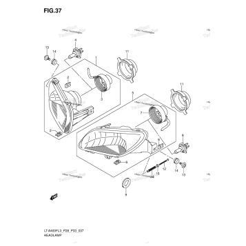 HEADLAMP (LT-A400FZL3 P33)