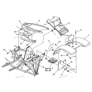 FRONT CAB ASSEMBLY TRAIL BOSS