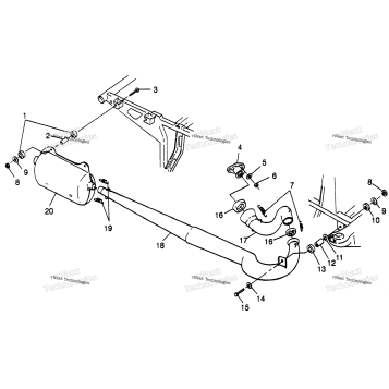 EXHAUST SYSTEM SCRAMBLER 400L