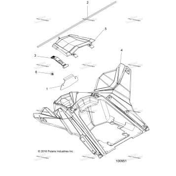 BODY, STORAGE, REAR
