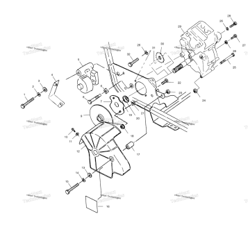 GEARCASE/BRAKE MOUNTING