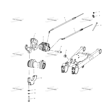 REAR CALIPER MOUNTING A02CL50AA/DA