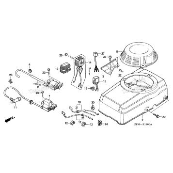 FAN COVER@IGNITION COIL (1)
