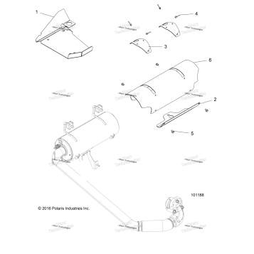 ENGINE, EXHAUST SYSTEM SHIELDS