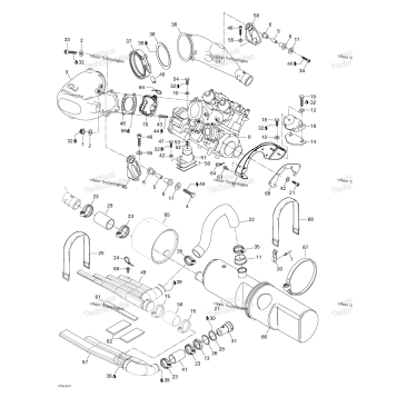 ENGINE SUPPORT AND MUFFLER