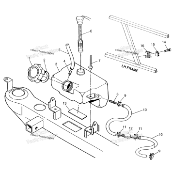 OIL TANK ASSEMBLY SWEDISH 4X4 400L