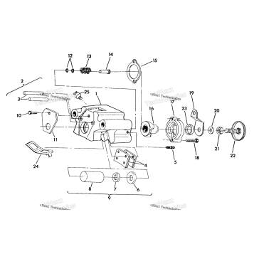 REAR BRAKE ASSEMBLY 350 4X4 / W928139