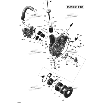 PTO COVER AND MAGNETO