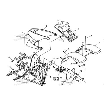 FRONT CAB ASSEMBLY SPORT 400L