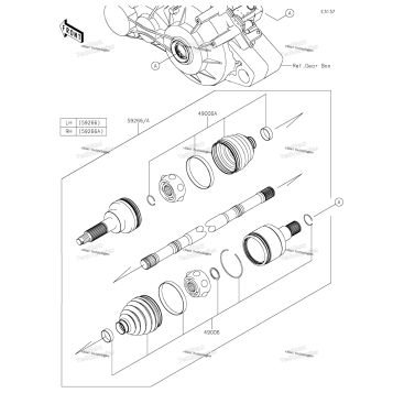 DRIVE SHAFT-REAR