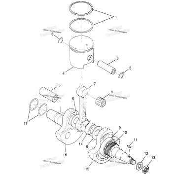CRANKSHAFT & PISTON TRAIL BOSS