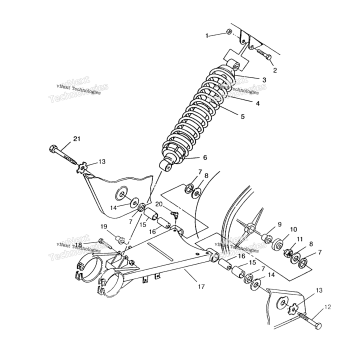 SWING ARM/SHOCK MOUNTING 6X6 400L, SWEDISH & NORWEGIAN N948740