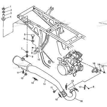 EXHAUST SYSTEM XPRESS 300 W97CA28C & XPRESS 400L