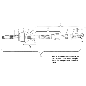 CV JOINT BTB PARTS SCRAMBLER 400L