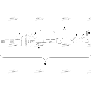 DRIVE SHAFT A02BG50AA/AC