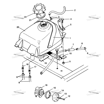FUEL TANK ASSEMBLY XPLORER 4X4