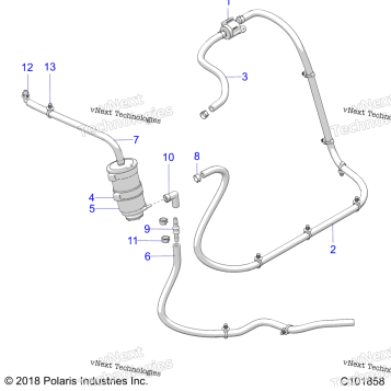 BODY, FUEL TANK EVAP A19HAA15B7