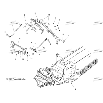CHASSIS, FRONT 1 (49SNOWCHASSISFRT08800RMK)