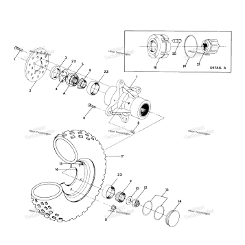 FRONT WHEEL ASSEMBLY 250 4X4