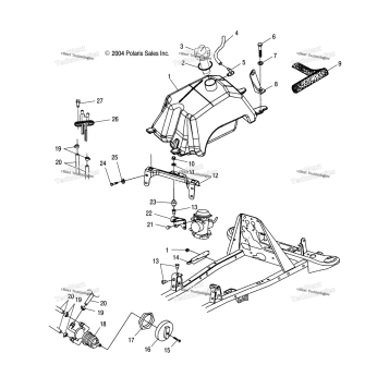 FUEL TANK & CARBURETOR MOUNTING