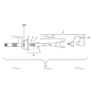 CV JOINT BTB N98AC42D