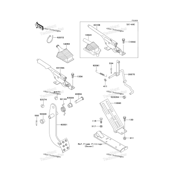 BRAKE PEDAL/THROTTLE LEVER