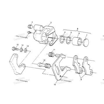 FRONT BRAKE ASSEMBLY SPORTSMAN 4X4