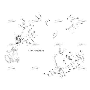 MASTER CYLINDER, REAR/FOOT PEDAL A06MH46 ALL OPTIONS