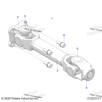 DRIVE TRAIN, PROP SHAFT, REAR