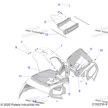 BODY, FRONT CAB