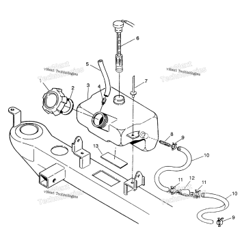 OIL TANK ASSEMBLY 4X4 250