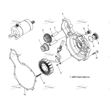 ENGINE, MAGNETO COVER