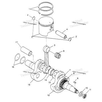 CRANKSHAFT & PISTON 4X4 300