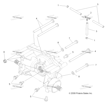 DRIVE TRAIN, MID GEARCASE MOUNTING