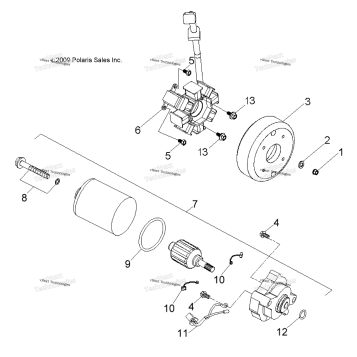 ENGINE, GENERATOR & STARTING MOTOR