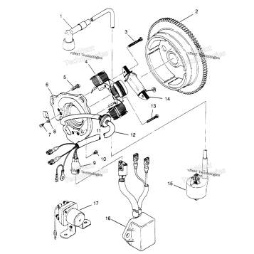 MAGNETO ASSEMBLY 6X6 300