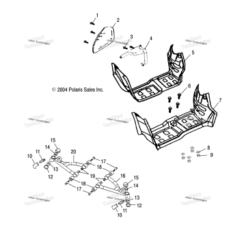 SWING ARM/FOOTREST /CB