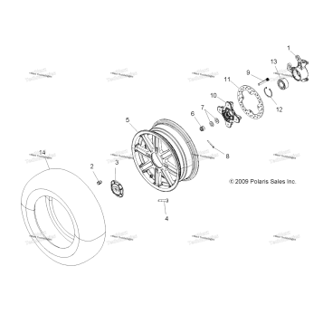 WHEELS, FRONT & HUB
