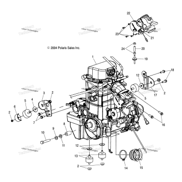 ENGINE MOUNTING A05MH76AC/AT/AU/AW