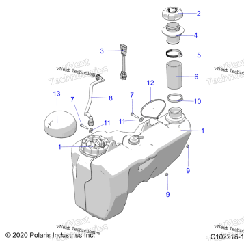 FUEL SYSTEM, FUEL TANK (C1022181