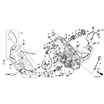RIGHT CRANKCASE COVER (2)