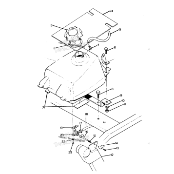 FUEL TANK ASSEMBLY BIG BOSS 4X6 UPDATED 291