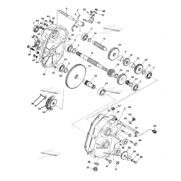 GEARCASE ASSEMBLY 250 2X4