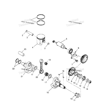 PISTON & CRANKSHAFT SPORTSMAN 4X4